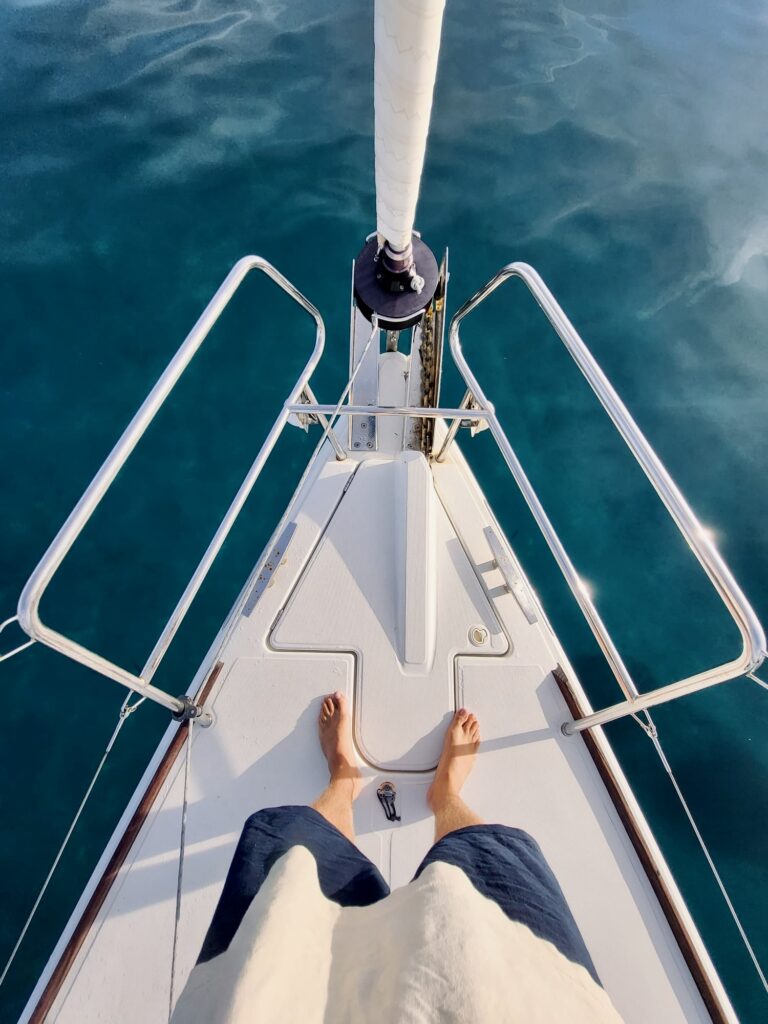 Boat in front