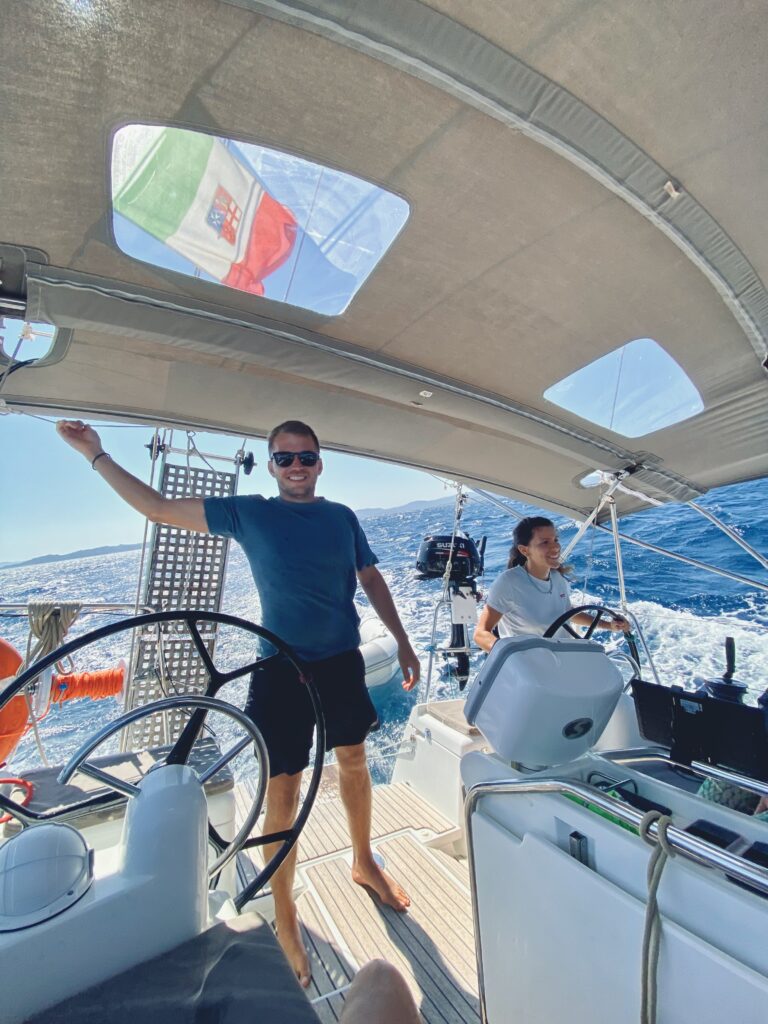 sailing crossing to Corsica