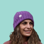 Handmade VAGOBEANIE in its Lavender-Violet variation ALESSIA