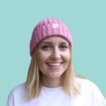 Handmade VAGOBEANIE in its PINK variation LILI