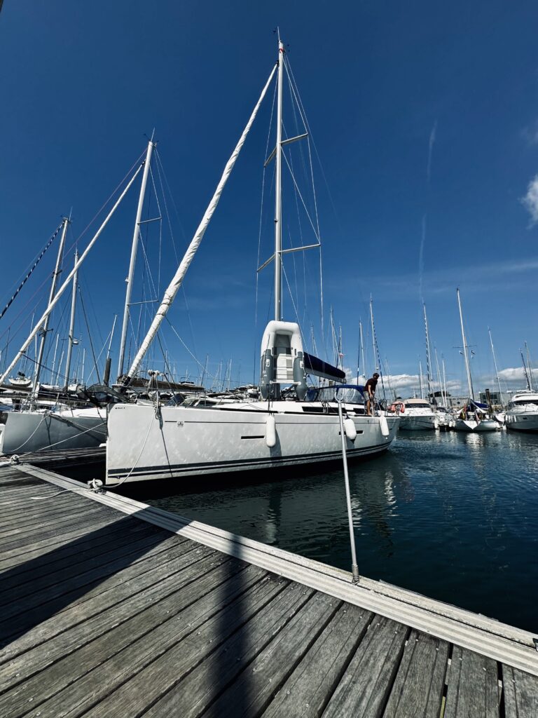 Sailing boat parked