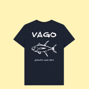 VAGO T-SHIRT AHI NAVY BLUE