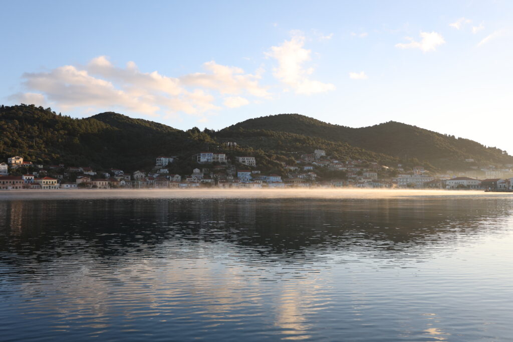 Morning in Vathy, Ithaki during winter