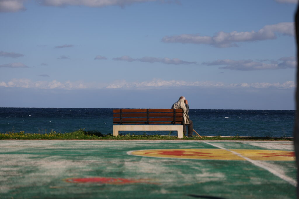 Old Man At Sea in Poros, Kefalonia, Greece